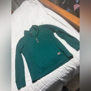 L.L. Bean Quilted quarter zip pullover